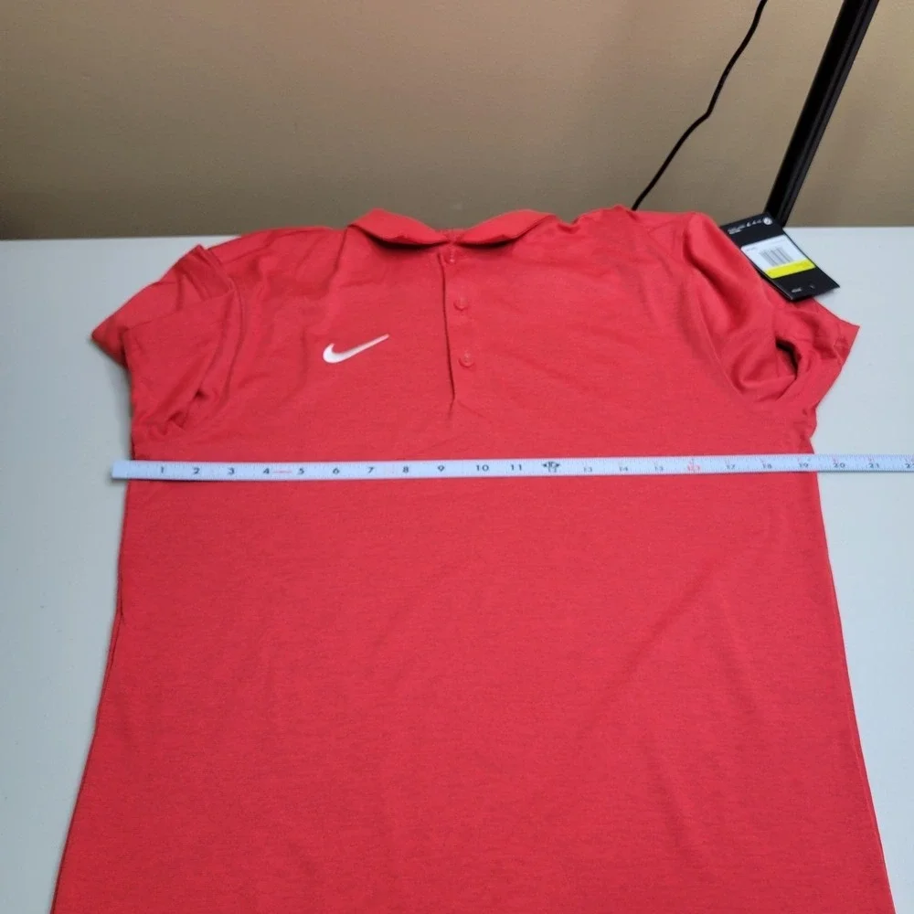 Nike Polo Mens Small Dri Fit Football Golf Shirt University Red CD7068 New - Picture 6 of 9